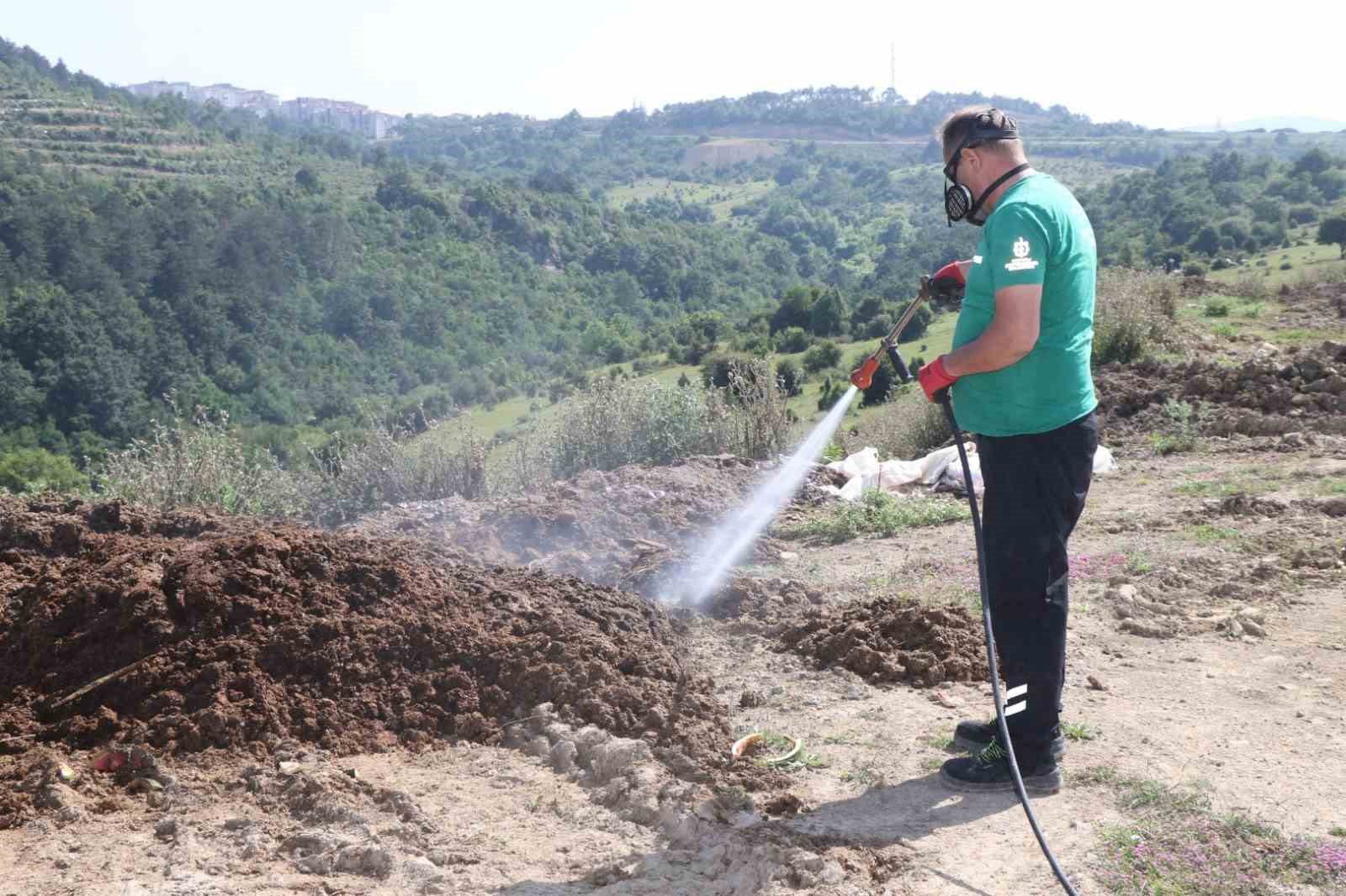Büyükşehir, kurban pazar yerlerine ilaçlama yapıyor