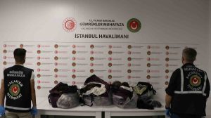 İstanbul Havalimanı’nda 93 kilo insan saçı ele geçirildi