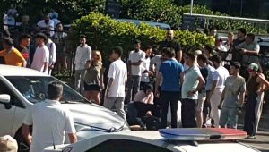Beşiktaş’ta zincirleme kaza: Otomobil kadının üstünden geçti