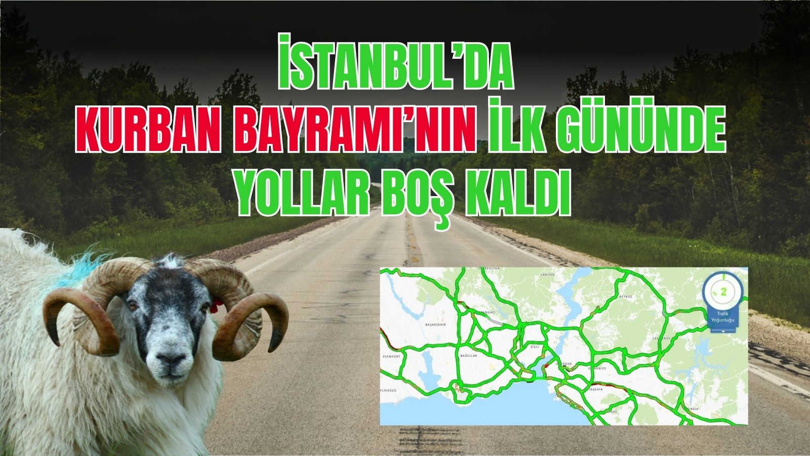 İstanbul’da Kurban Bayramı’nın ilk gününde yollar boş kaldı