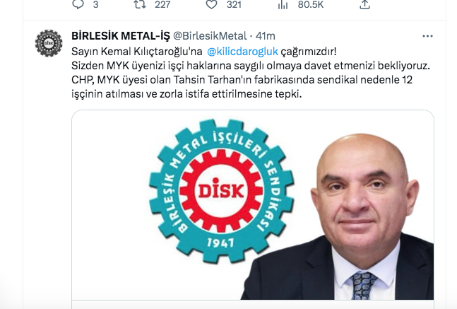 BMİS’den Tahsin Tarhan’a veryansın! BMİS’den Tahsin Tarhan’a veryansın!