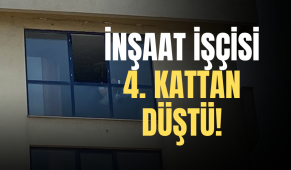 Kocaeli’de bir inşaat işçisi 4. kattan düştü!