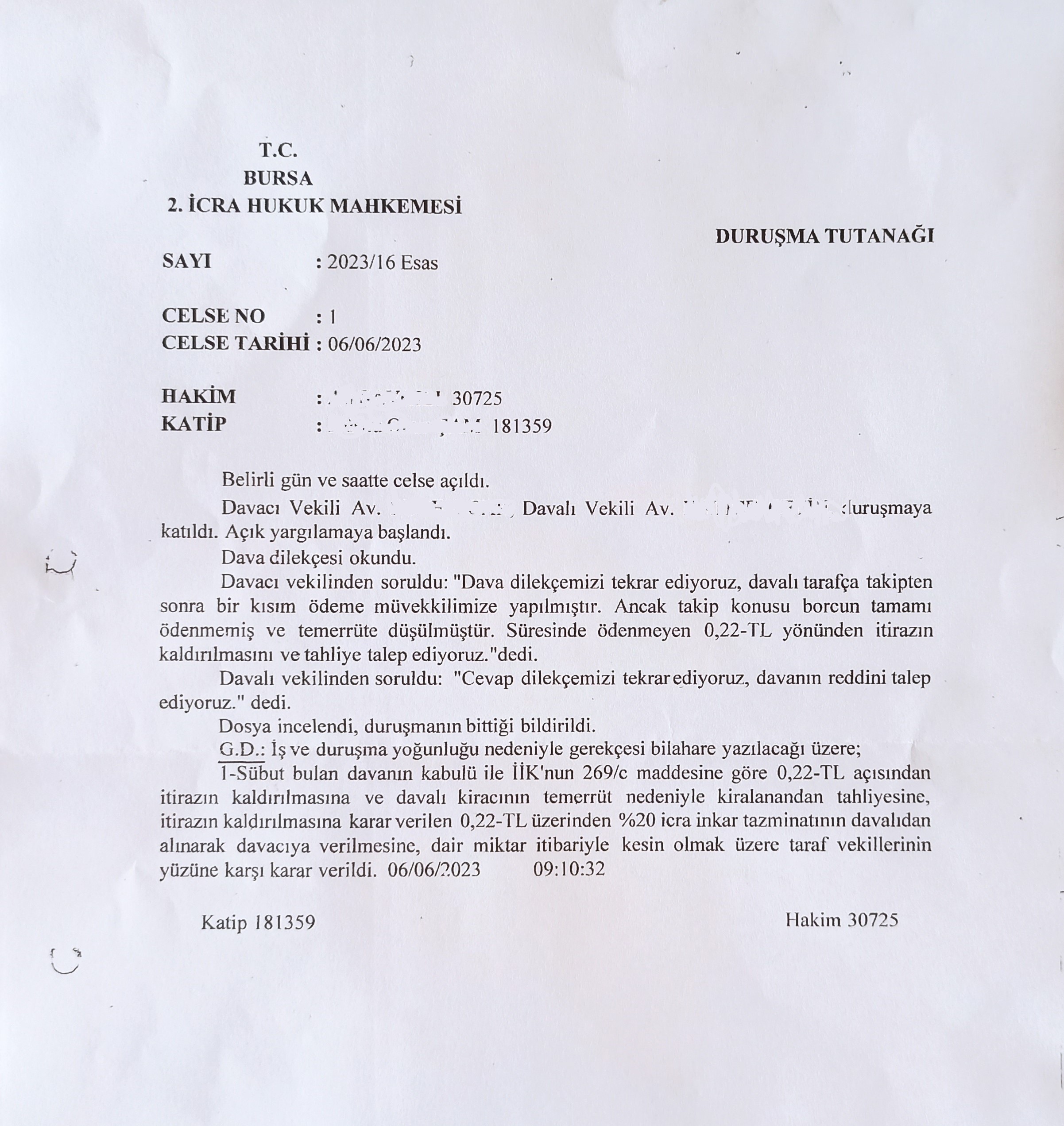 Kirayı 22 kuruş eksik yatırınca mahkeme kapı dışarı etti