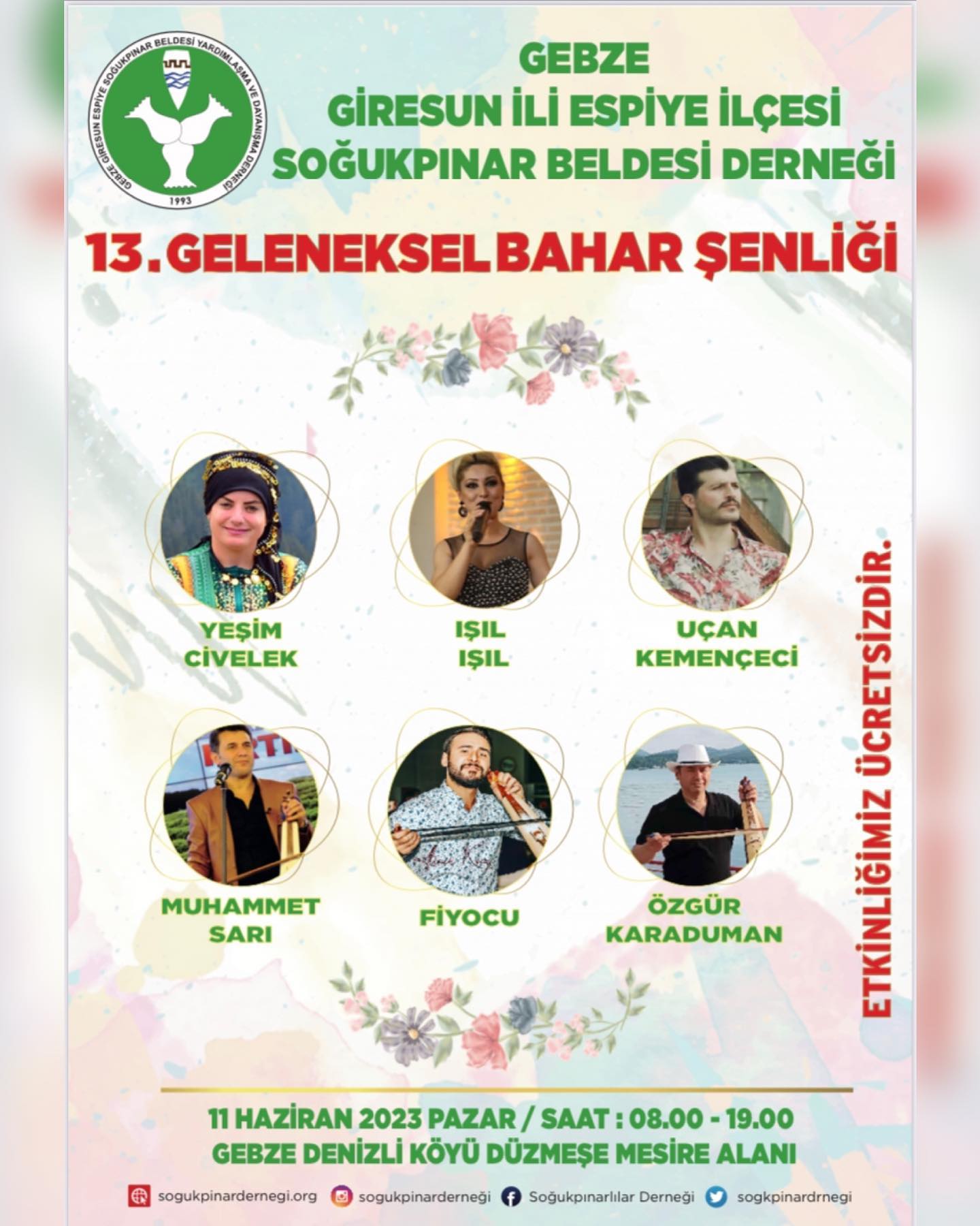 Soğukpınarlılar Bahar Şenliğinde Buluşacak Soğukpınarlılar Bahar Şenliğinde Buluşacak