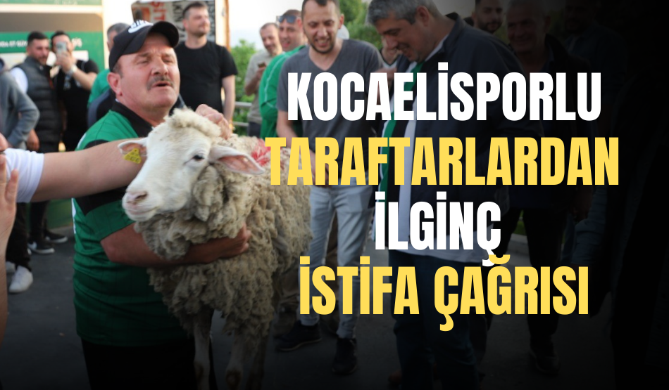 Kocaelispor taraftarları ellerine koyun alarak Başkan Engin Koyun’u istifaya çağırdılar