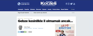 Gebze’nin il olmasına karşı çıktılar!