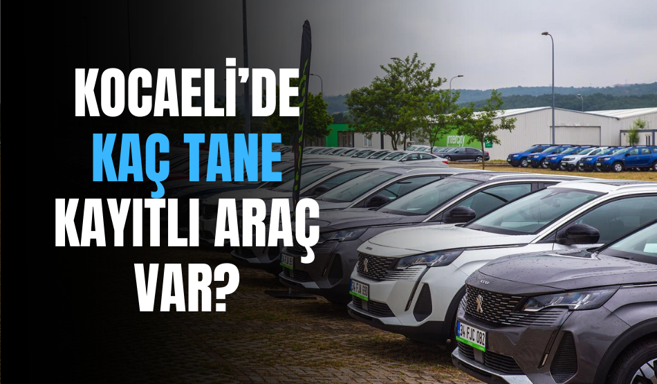 Kocaeli’de kaç tane kayıtlı araç var?