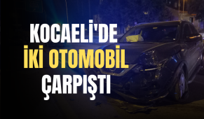 Kocaeli’de iki otomobil çarpıştı