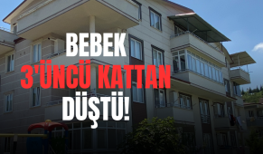 Kocaeli’de 1 yaşındaki bebek 3’üncü kattan düştü!