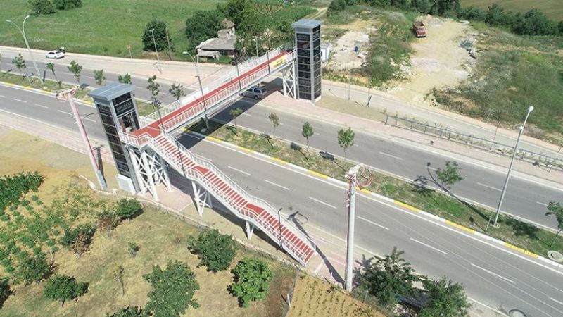 Yaya üst geçit inşaatı yaptırılacaktır