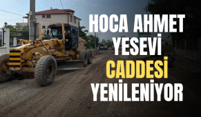 Başiskele Hoca Ahmet Yesevi Caddesi yenileniyor