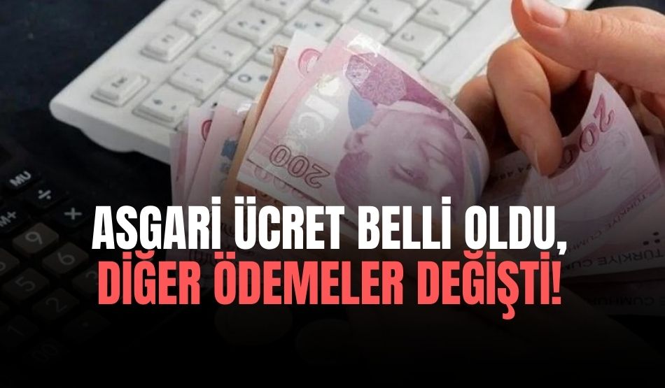 Asgari Ücret Belli Oldu, Diğer Ödemeler Değişti! İşsizlik Maaşı, Kıdem Tazminatı, GSS Prim…