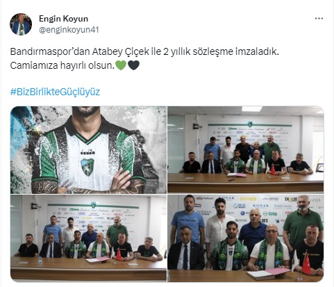 Atabey Çiçek, Kocaelispor'da!