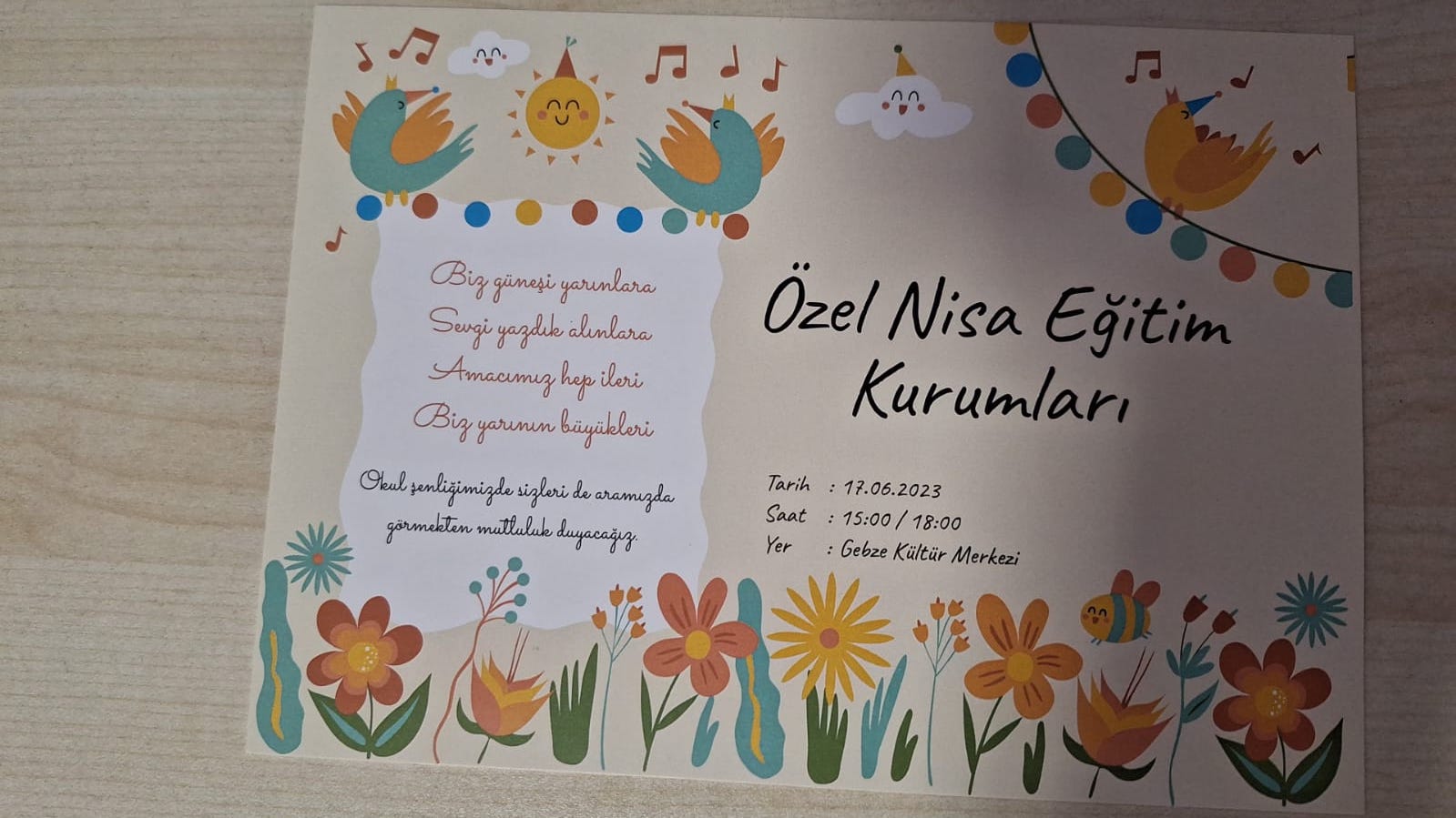 Özel Nisa Anaokulu okul şenliğinde buluşacak