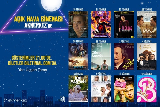 Üçgen Teras’ta açık hava sinema keyfi