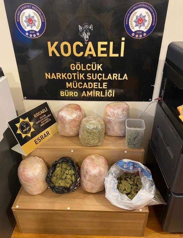 Kocaeli’de 7 kilo uyuşturucu ele geçirildi