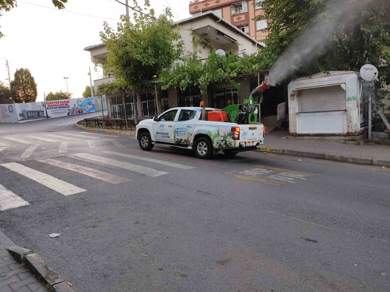 Sultangazi’de böcek ve haşerelere karşı ilaçlama çalışmaları tüm hızıyla sürüyor