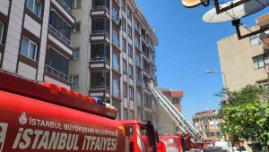 Kağıthane’de prizden çıkan yangında 1’i çocuk 7 kişi dumandan etkilendi