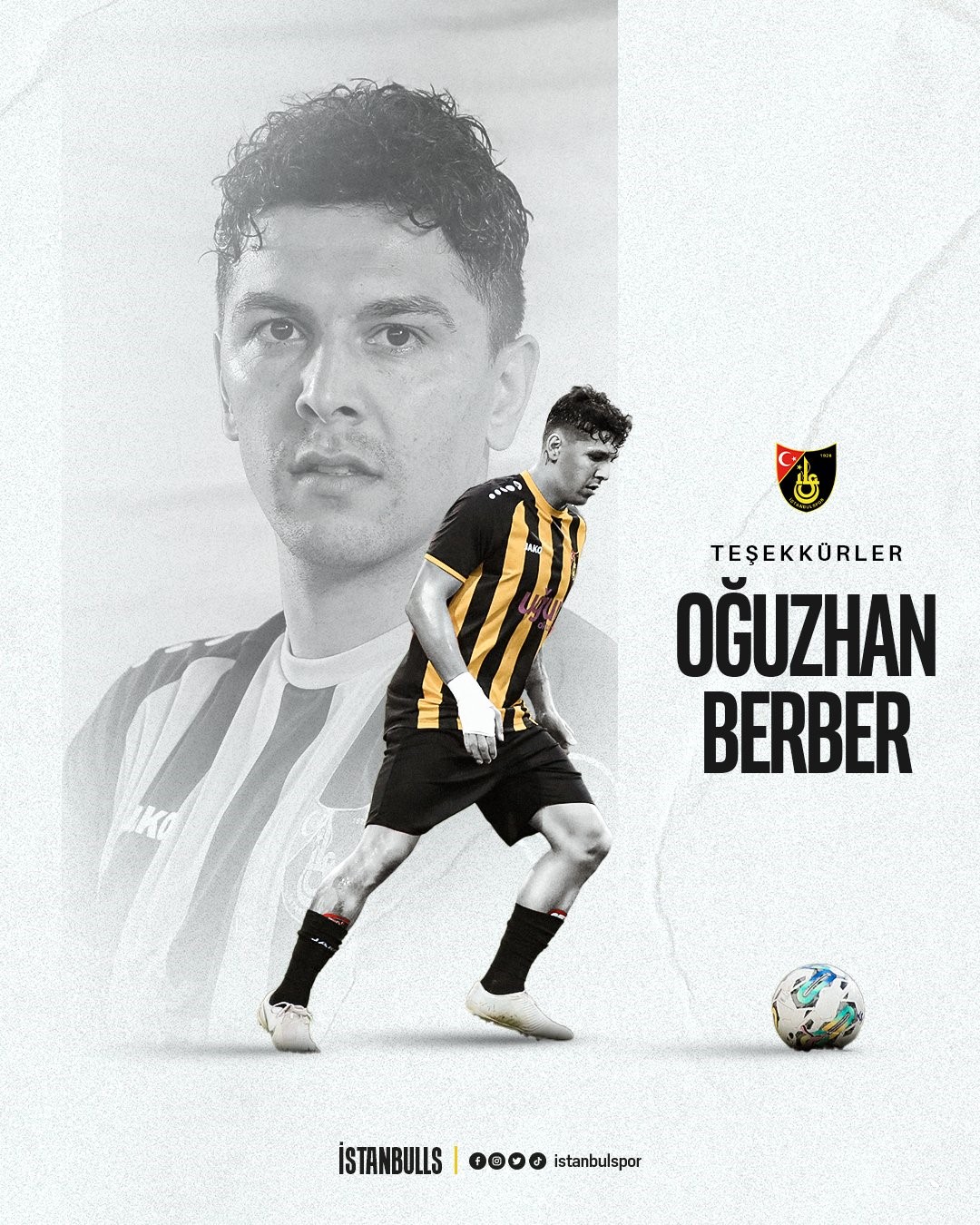 İstanbulspor, Oğuzhan Berber’e veda etti