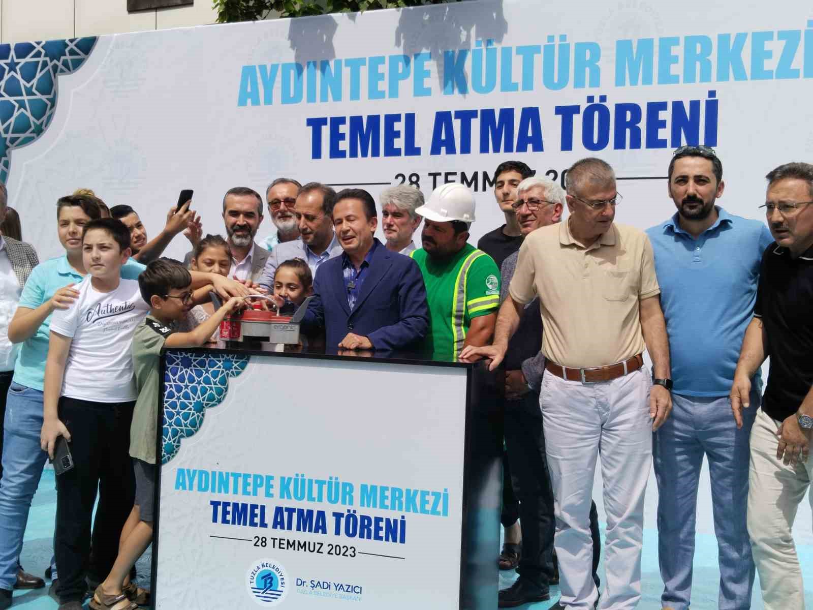 Tuzla’da Aydıntepe Kültür Merkezi’nin temeli atıldı
