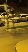 Pendik’te darp edilen kadının yardım çığlıkları kamerada