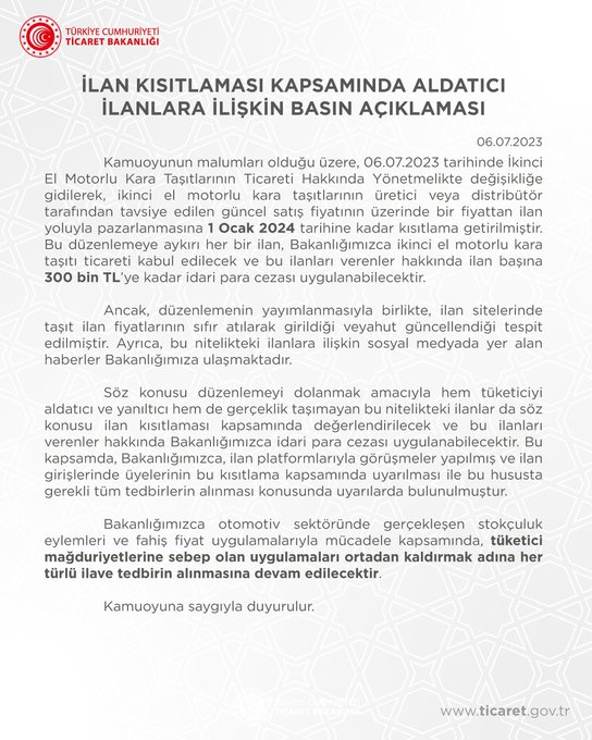 İkinci el araç satıcıları yasağı delmenin yöntemini buldu İkinci el araç satıcıları yasağı delmenin yöntemini buldu