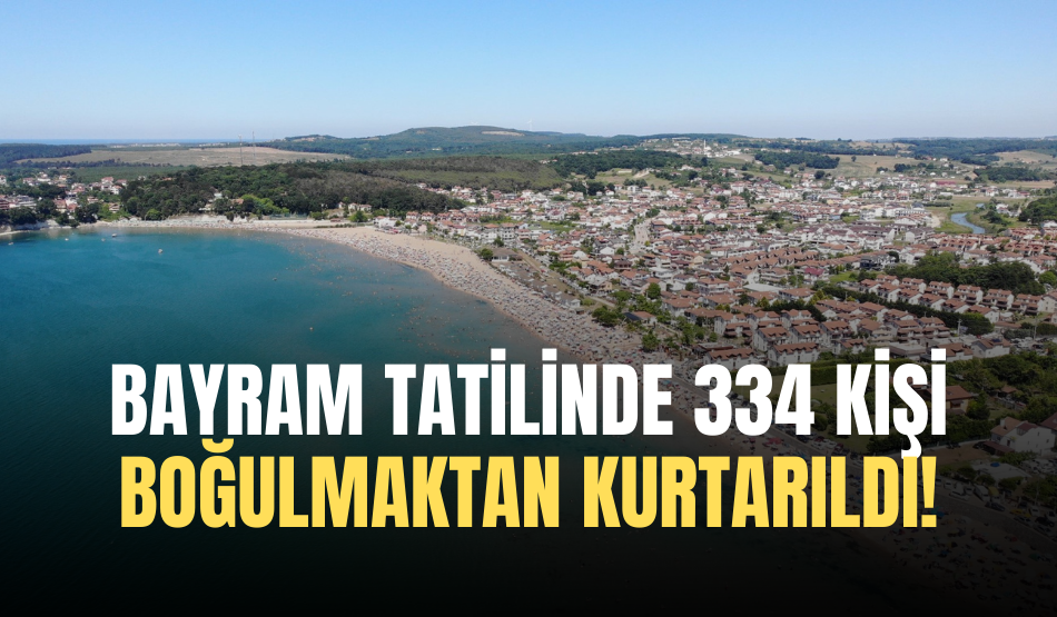 Bayram Tatilinde 334 Kişi Boğulmaktan Kurtarıldı!