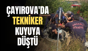 Çayırova’da tekniker kuyuya düştü