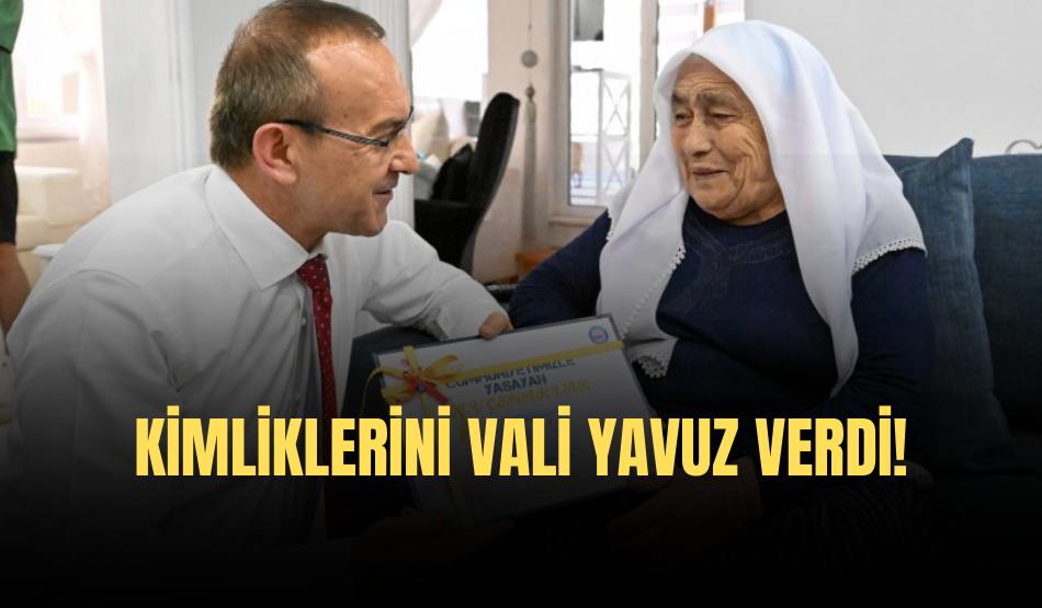 Kimliklerini Vali Yavuz verdi!