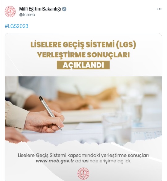 LGS yerleştirme sonuçları açıklandı! LGS yerleştirme sonuçları açıklandı!