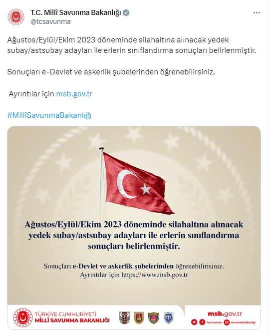 Askerlik yerleri açıklandı!