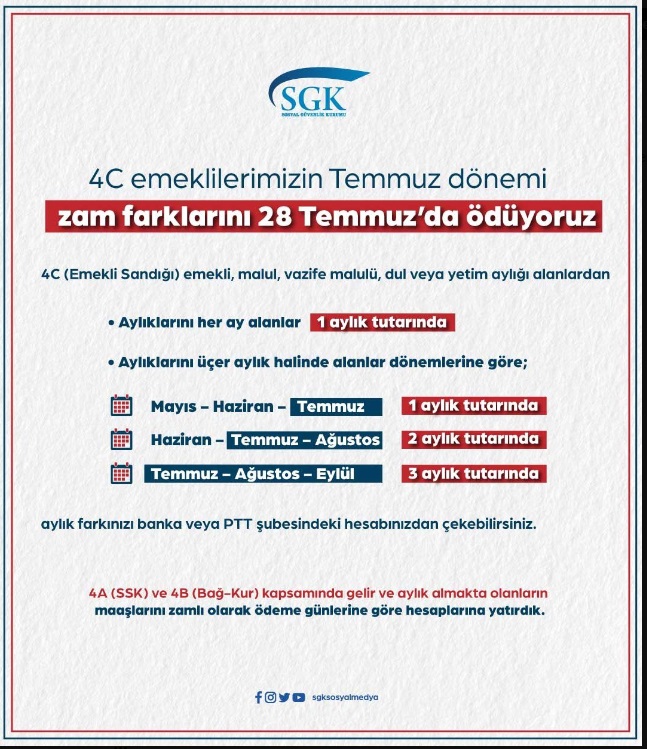 SGK duyurdu! Emekli maaş farkı ödemeleri ne zaman yapılacak? SGK duyurdu! Emekli maaş farkı ödemeleri ne zaman yapılacak?