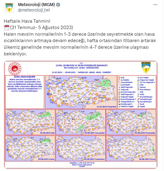 Aşırı sıcaklar geri dönüyor! Kocaeli'de hava nasıl olacak? Aşırı sıcaklar geri dönüyor! Kocaeli'de hava nasıl olacak?
