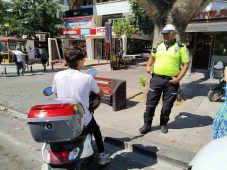 Bağdat Caddesi’nde kurallara uymayan elektrikli scooter sürücülerine ceza