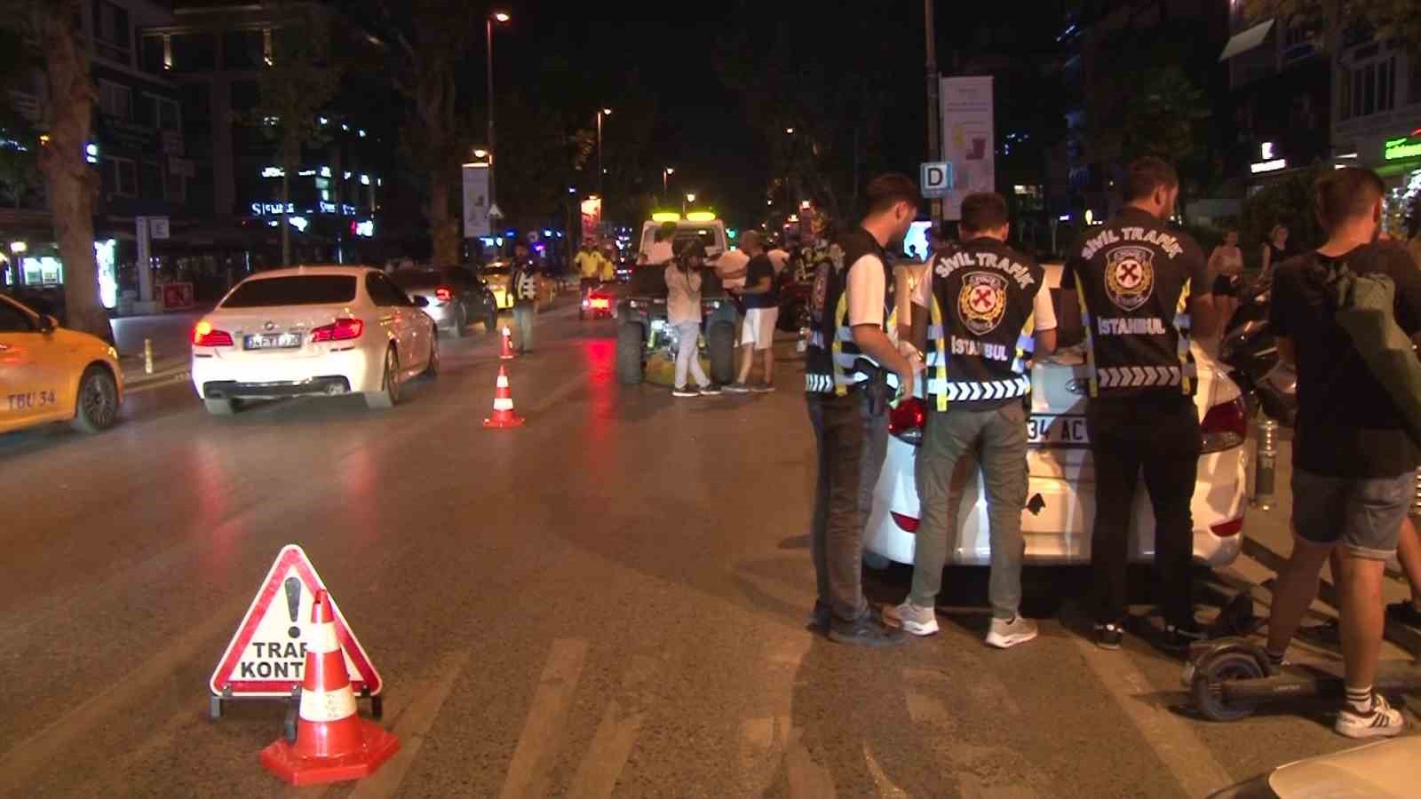 Bağdat Caddesi’nde kurallara uymayan motosiklet sürücülerine ceza