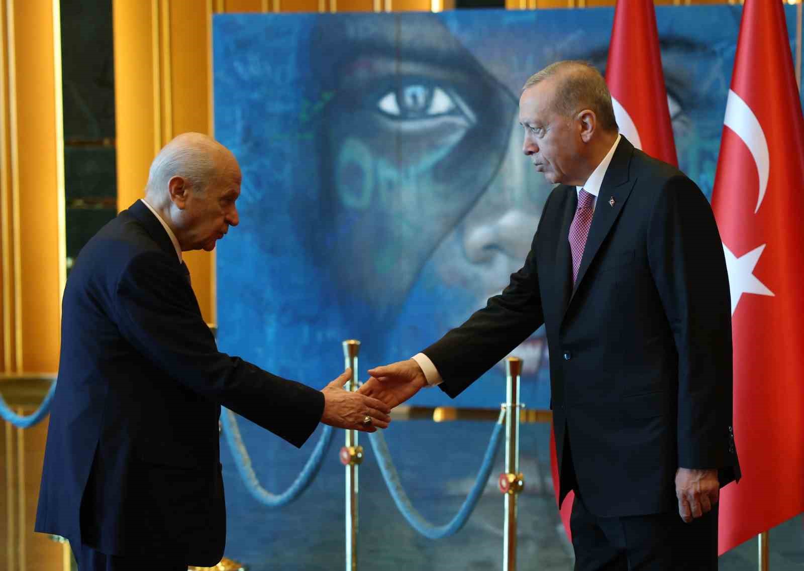 Cumhurbaşkanı Erdoğan, 30 Ağustos Zafer Bayramı tebriklerini kabul etti
