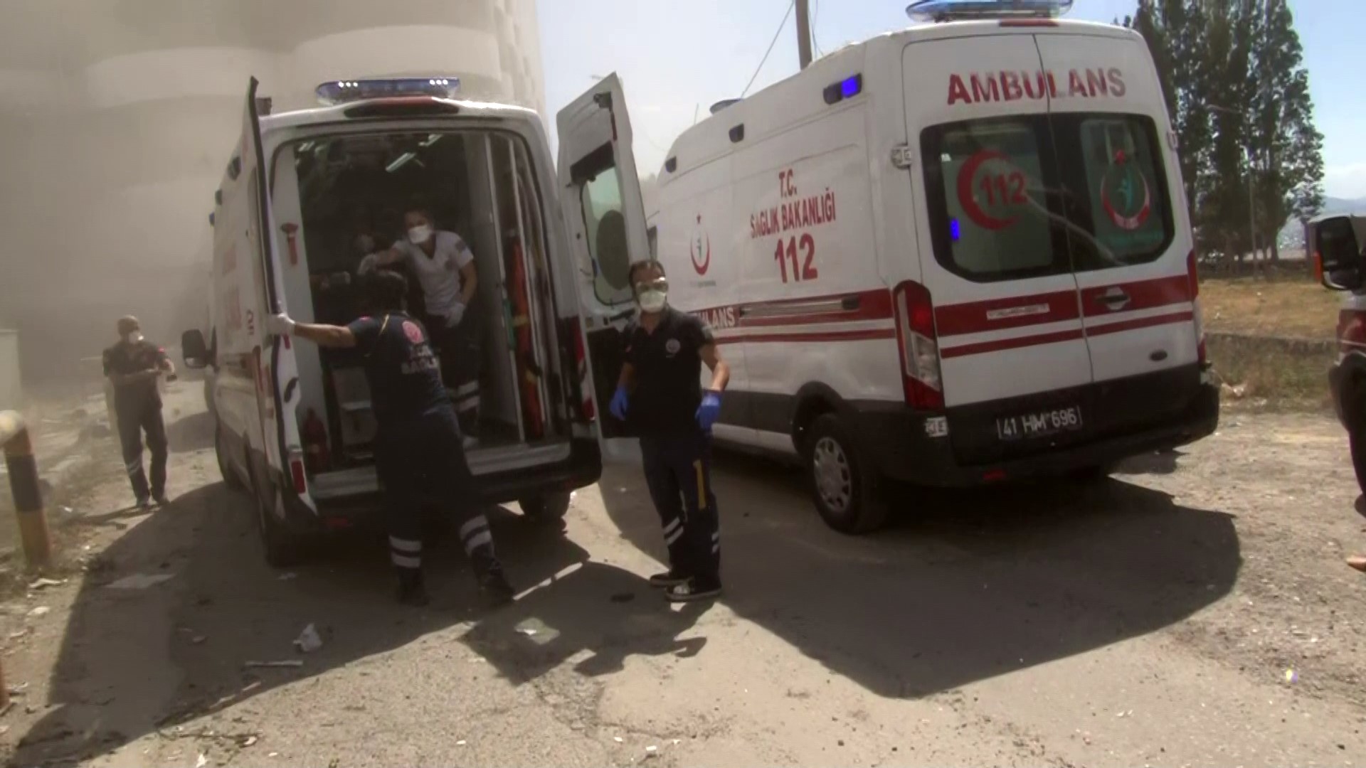 Kocaeli’de patlama oldu! Patlama anı saniye saniye kaydedildi... Kocaeli’de patlama oldu! Patlama anı saniye saniye kaydedildi...