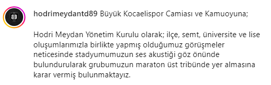 Hodri Meydan'dan yer değişikliği!