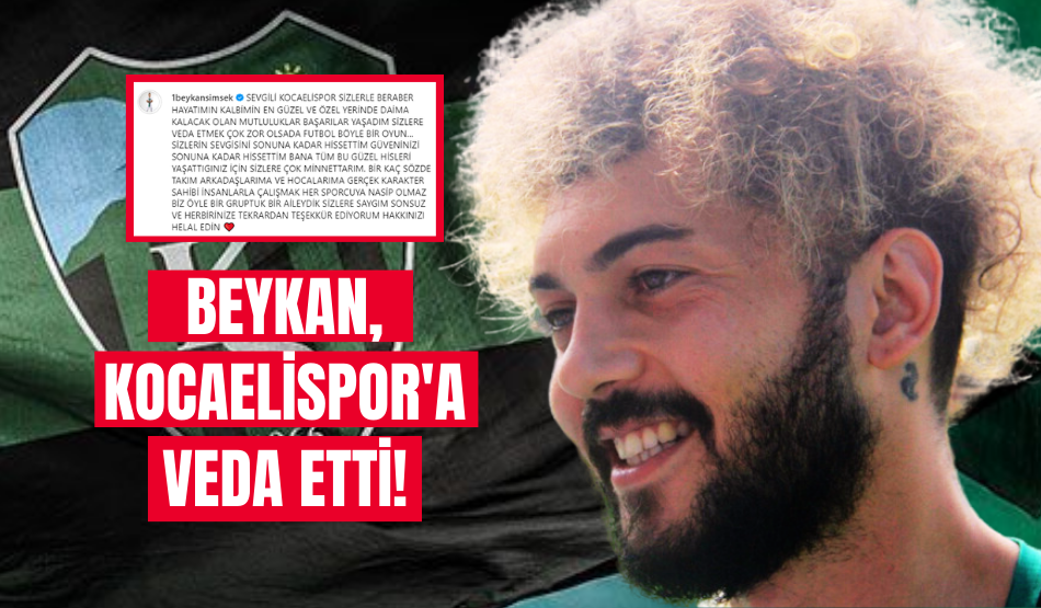 Beykan Şimşek’ten Kocaelispor’a veda