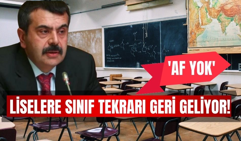 Liselere sınıf tekrarı geri geliyor!