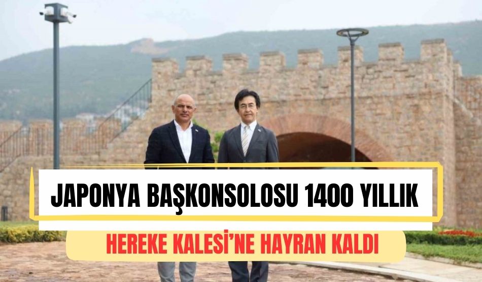 Japonya Başkonsolosu 1400 yıllık Hereke Kalesi’ne hayran kaldı