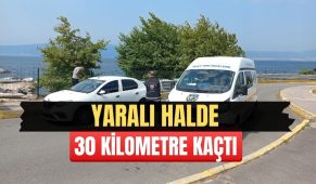 Arkadaşı tarafından vurulan sürücü, yaralı halde 30 kilometre kaçtı