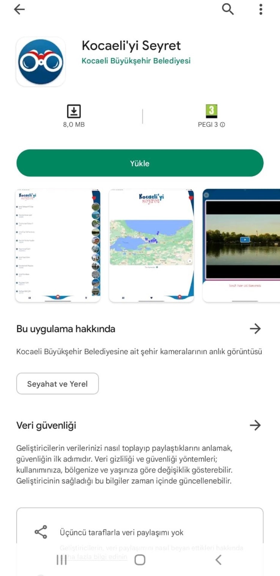 Kocaeli'deki turistik mekanlar canlı olarak telefondan izlenebilecek Kocaeli'deki turistik mekanlar canlı olarak telefondan izlenebilecek