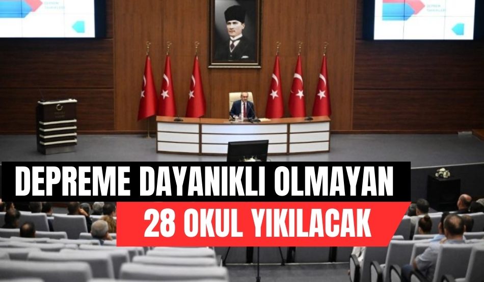 Kocaeli’de depreme dayanıklı olmayan 28 okul yıkılacak