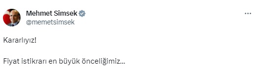 Bakan Şimşek’ten faiz kararı sonrası açıklama!