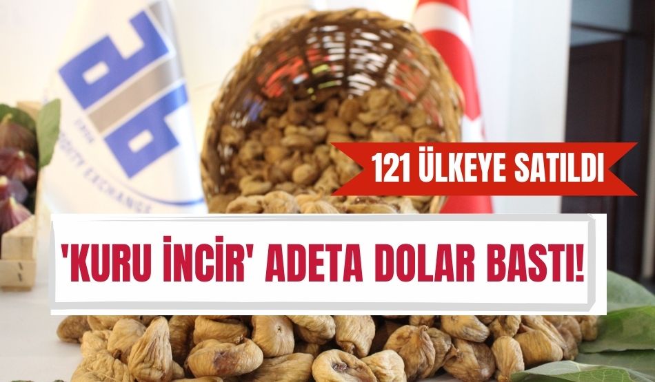 Kuru incir adeta dolar bastı! 121 ülkeye satıldı