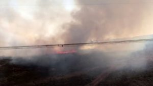 Sancaktepe’de çıkan ot yangını helikopter müdahalesiyle söndürüldü