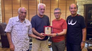 Kaya Muzaffer Ilıcak, Ahmet Apaydın ve Namık Canca’dan, Kaymakam Bilgehan Bayar’a ziyaret