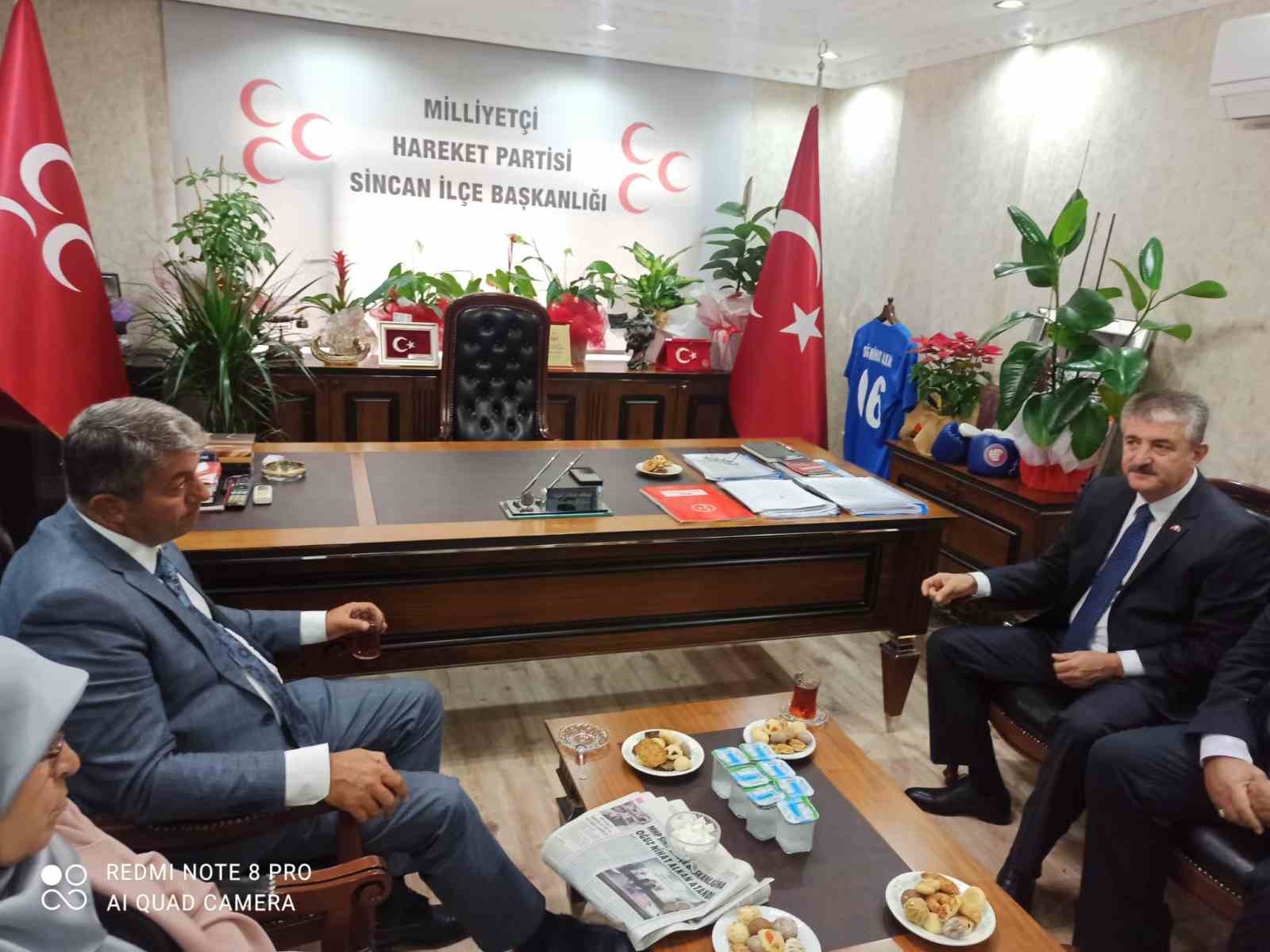Erkan Haberal’dan MHP Sincan İlçe Başkanına ziyaret