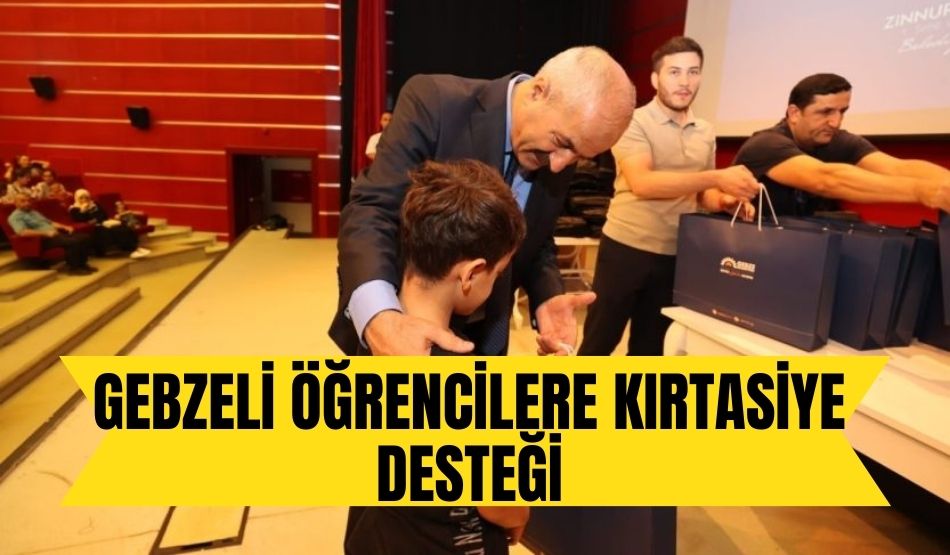 Gebzeli öğrencilere kırtasiye desteği